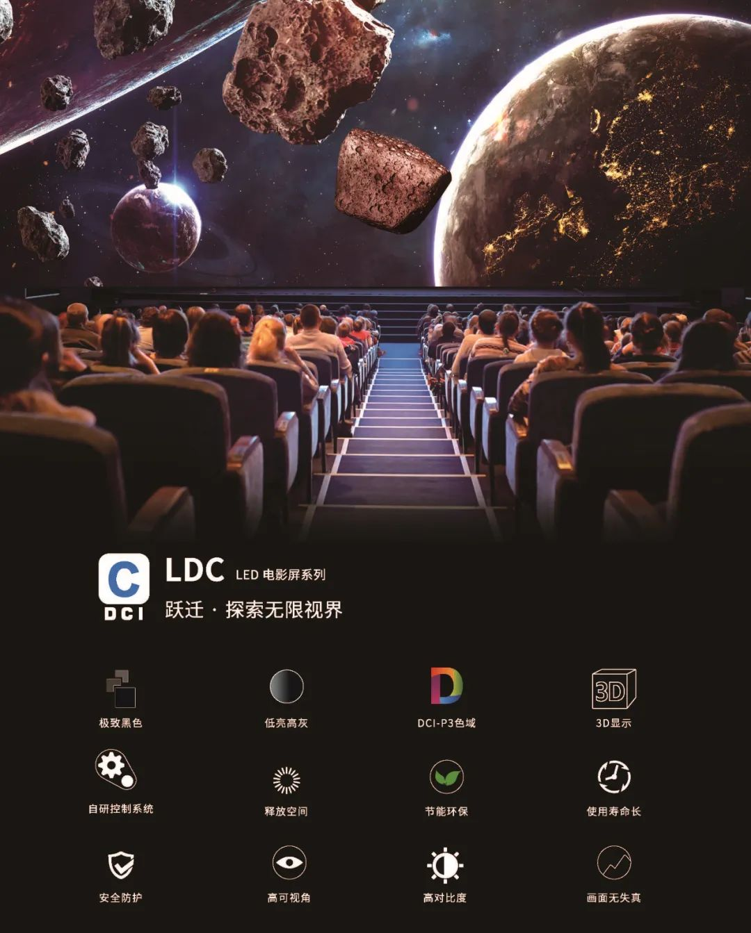 “自研+合作”全面开花，新葡萄成业内LED电影屏通过DCI认证最多企业